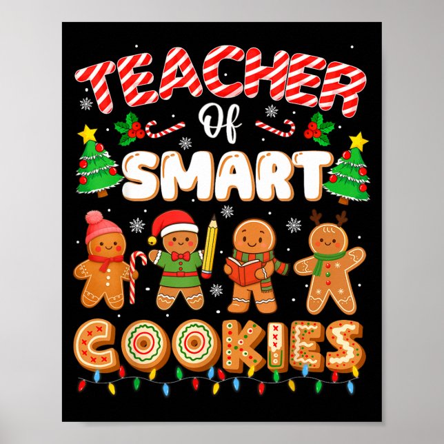 Poster Professor de Natal de Biscoitos Inteligentes Engra (Frente)