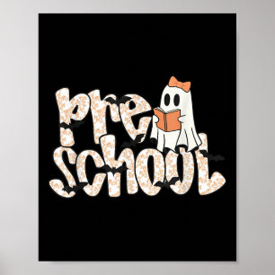 Poster Professor de pré-escola Fantasma de Halloween Prof