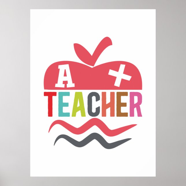 Poster Professor de presentes | A+ Professor (Frente)