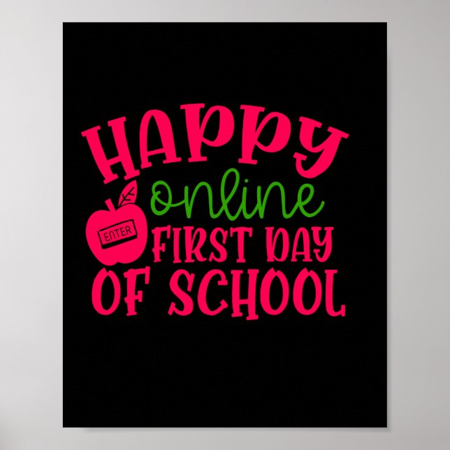 Poster Professor de presentes | Feliz Primeiro Dia De Esc (Frente)