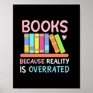 Poster Professor de presentes Livros Porque A Realidade