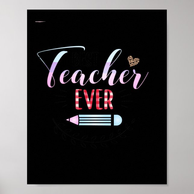 Poster Professor de presentes | Melhor Professora Do Mund (Frente)
