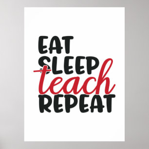 Poster Professor de presentes   Repetir o Ensino do Sono