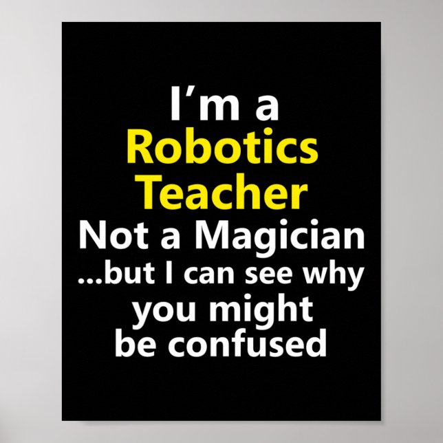 Poster Professor de Robótica Instrutor de Carreira Escola (Frente)