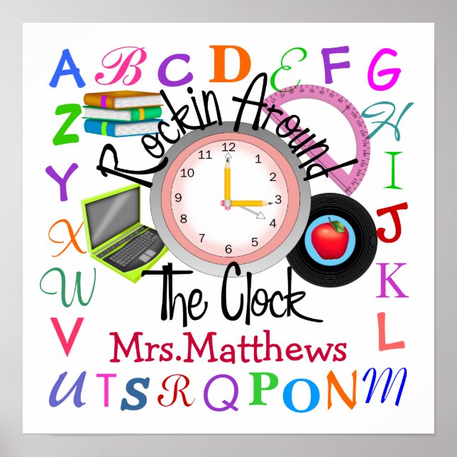 Póster Professor de Rockin' na escola - SRF (Frente)