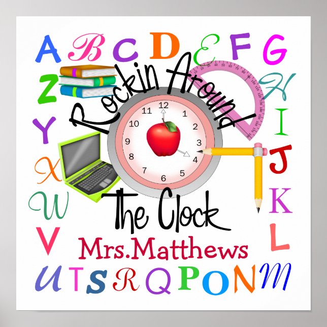 Póster Professor de Rockin' na escola - SRF (Frente)