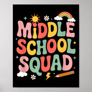 Poster Professor de turma de ensino médio ensinando educa