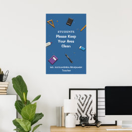Poster Professor de volta à escola personalizar