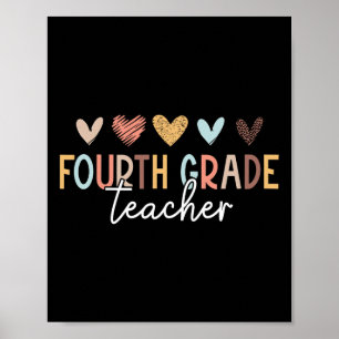 Poster Professor do 4º ano Primeiro dia de aula Volta às