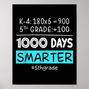 Poster Professor do 5º ano 1000 dias mais inteligente 100