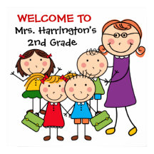 Professor e Estudantes Personalizados Bem-vindos à