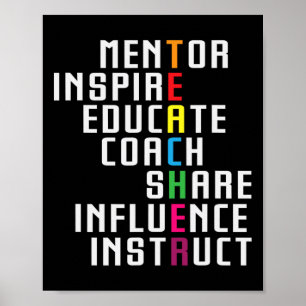 Poster Professor Educador Inspirador Favorito Chá da Esco
