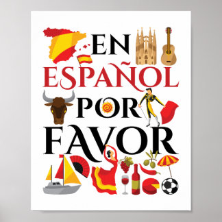 Poster Professor Espanol Por Favor