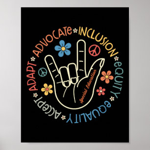 Poster Professor especial de educação Autismo inspiracion