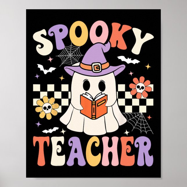 Poster Professor Ghost Retro Floral Professor H Groovy Sp (Frente)