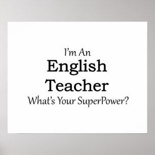 Póster Professor Inglês