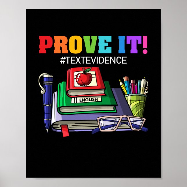 Poster PROFESSOR INGLÊS Prove Provas De Texto (Frente)
