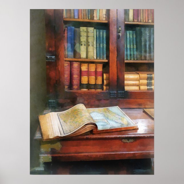 Poster Professor - Livro Geográfico (Frente)