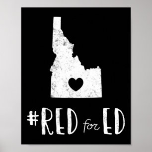 Poster Professor Red Para Ed Idaho Educação Pública 6