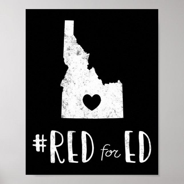 Poster Professor Red Para Ed Idaho Educação Pública 6 (Frente)