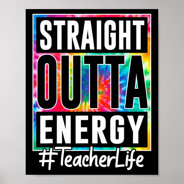 Poster Professor Reto da Energia Vida de Professor Divert (Frente)