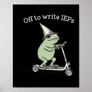 Poster Professor Sapo Indo Escrever PEIs