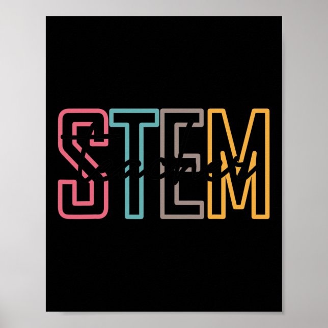 Poster Professor Stem Science Technology Professor De Vol (Frente)