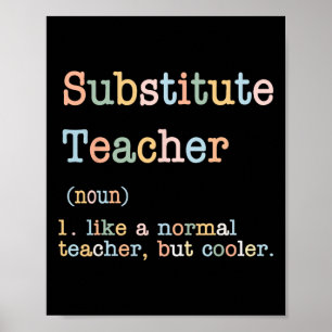 Poster Professor Substituto Como Um Professor Normal Mas