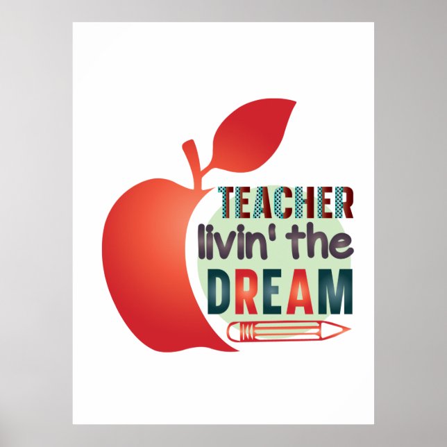 Poster Professor Vivendo O Sonho (Frente)