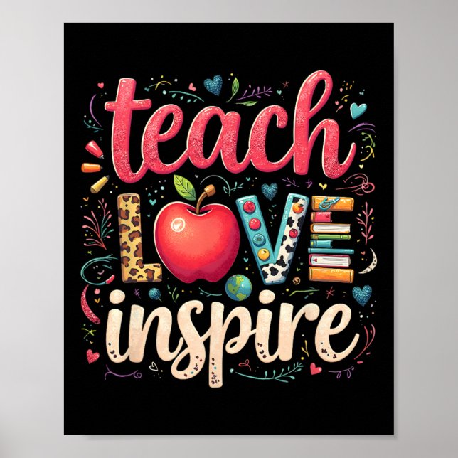Poster Professor Volta às Aulas Feliz Primeiro Dia Ensina (Frente)