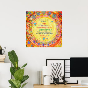 Poster Professora Boas-Vindas Estudantes Personalizados