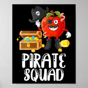 Poster Professora Da Apple Engraçada Do Esquadrão Pirata 
