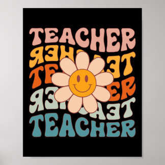 Poster Professora Daisy Colorful - Professora da Escola E