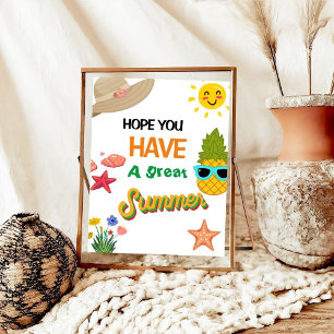 Poster Professora de Apreciação Sunshine Obrigado