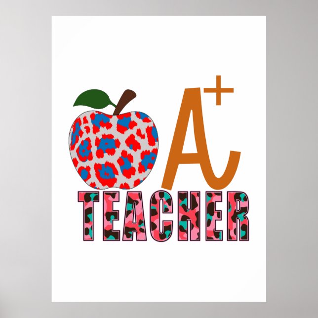 Poster Professora de Arte Apple A Mais Professora (Frente)