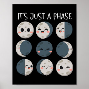 Poster Professora de Ciências Fases da Lua Cientista Ck P