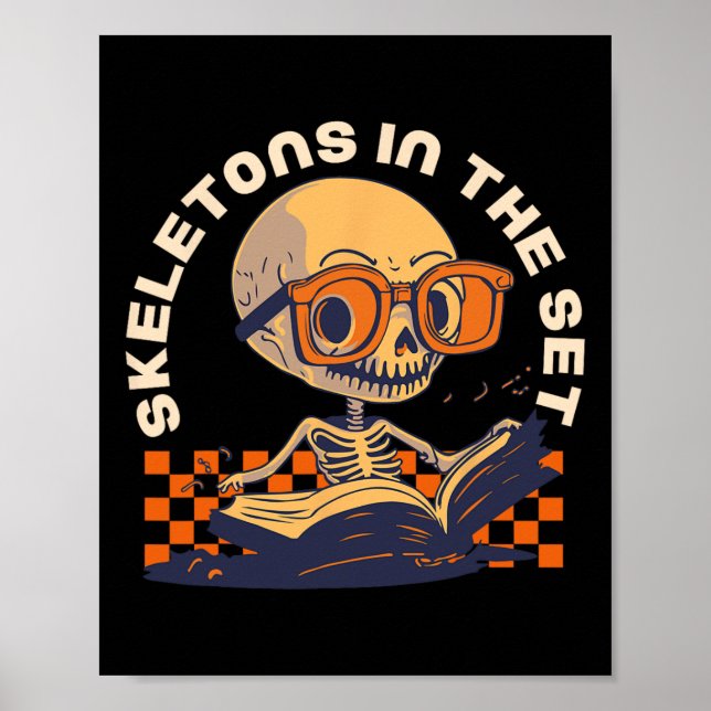 Poster Professora de Matemática Halloween Comstume Cai Pu (Frente)