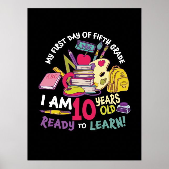 Poster Professora Do 5 No Meu Primeiro Dia Do Quinto Grau (Frente)