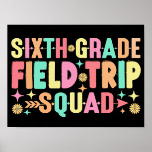 Poster Professora do 6 Grau de Trip Squad Engraçada Estud