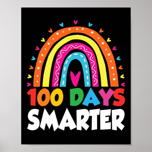 Poster Professora Do Dia Das Ideias 100 Dias Mais Intelig (Frente)