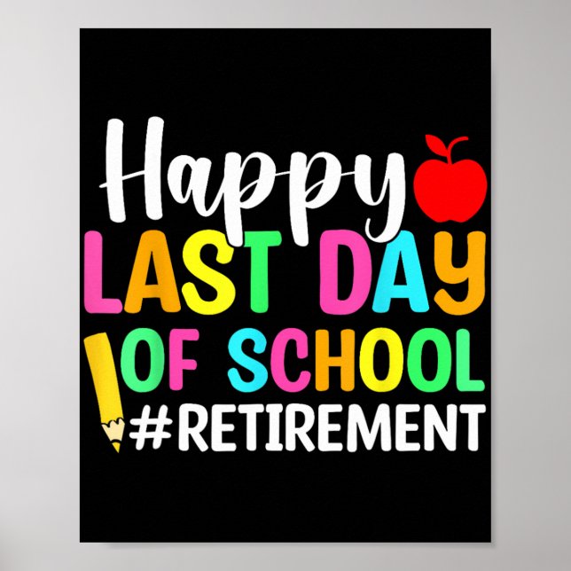 Poster Professora Feliz Dia Passado Da Reforma Escolar (Frente)