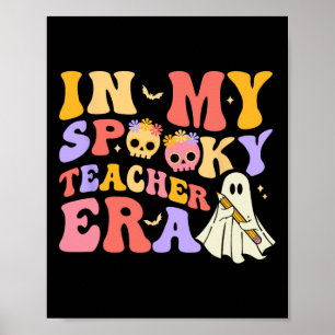 Poster Professora Halloween Na Minha Época De Professora