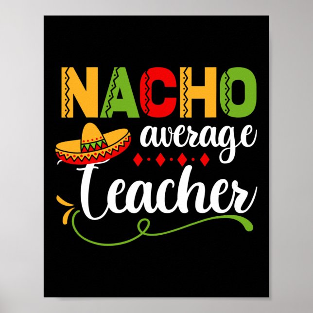 Poster Professora Média Nacho para Voltar à Diversão Esco (Frente)