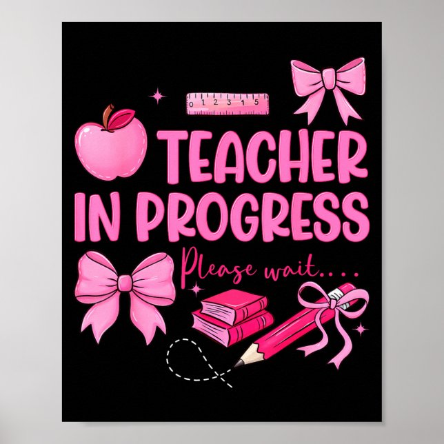 Poster Professora mulher em andamento linda coquete laço  (Frente)