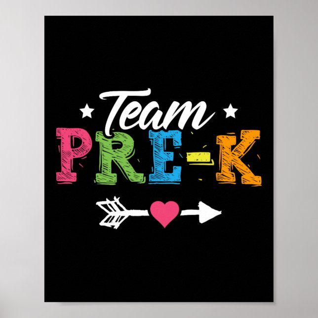 Poster Professora Pré-k Na Pré-Escola Estudante De Volta  (Frente)