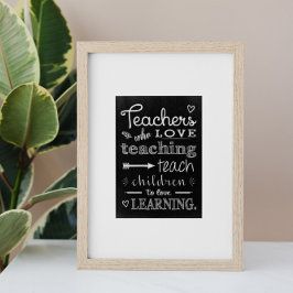 Poster Professora Que Adora Ensino