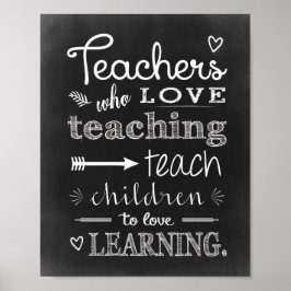 Poster Professora Que Adora Ensino