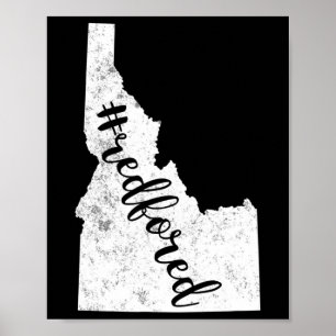 Poster Professora Red For Ed Idaho Public Education 1