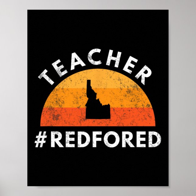 Poster Professora Red Para Educação Pública Ed Idaho 3 (Frente)