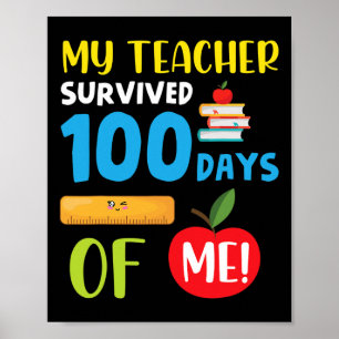 Poster Professora Sobreviveu A 100 Dias De Mim Divertido